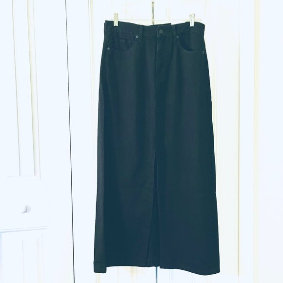 Lucky Brand Denim Maxi Skirt in Black (Size 10/30) New with Tag - Picture 3 of 10